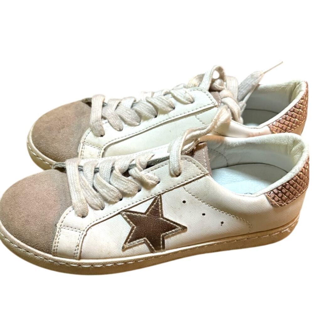 Vintage Havana Kids White Gold Star Sneakers Golden Goose